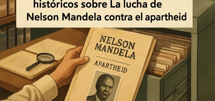 cómo se gestionan los archivos históricos sobre La lucha de Nelson Mandela contra el apartheid