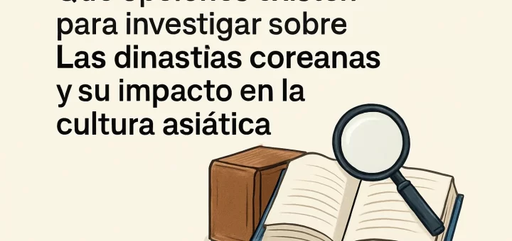 qué opciones existen para investigar sobre Las dinastías coreanas y su impacto en la cultura asiática