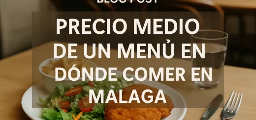 precio medio de un menú en Dónde comer en Málaga