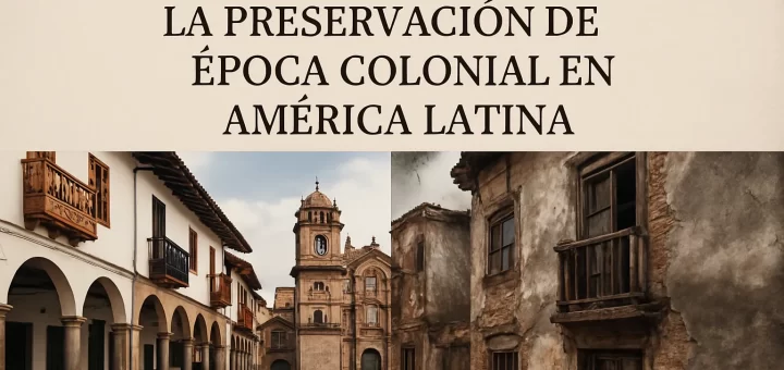 qué desafíos enfrenta la preservación de Época colonial en América Latina