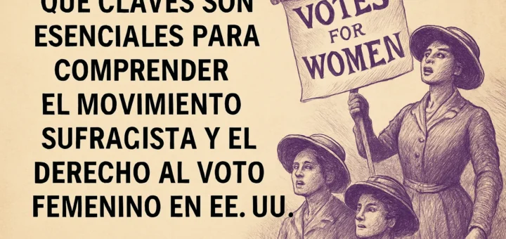 qué claves son esenciales para comprender El movimiento sufragista y el derecho al voto femenino en EE.UU.