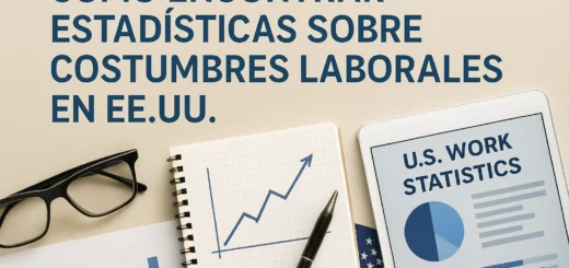 cómo encontrar estadísticas sobre Costumbres laborales en EE.UU.