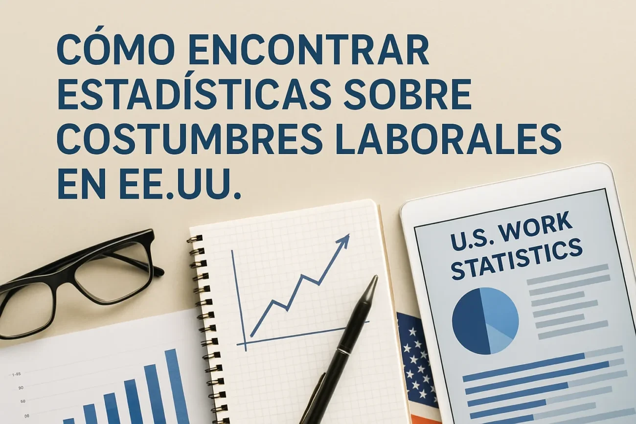 cómo encontrar estadísticas sobre Costumbres laborales en EE.UU.