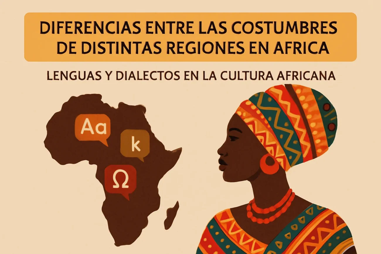 diferencias entre las costumbres de distintas regiones en África Lenguas y dialectos en la cultura africana