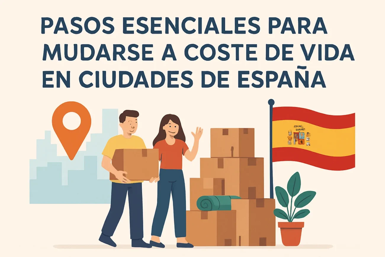 pasos esenciales para mudarse a Coste de vida en ciudades de España