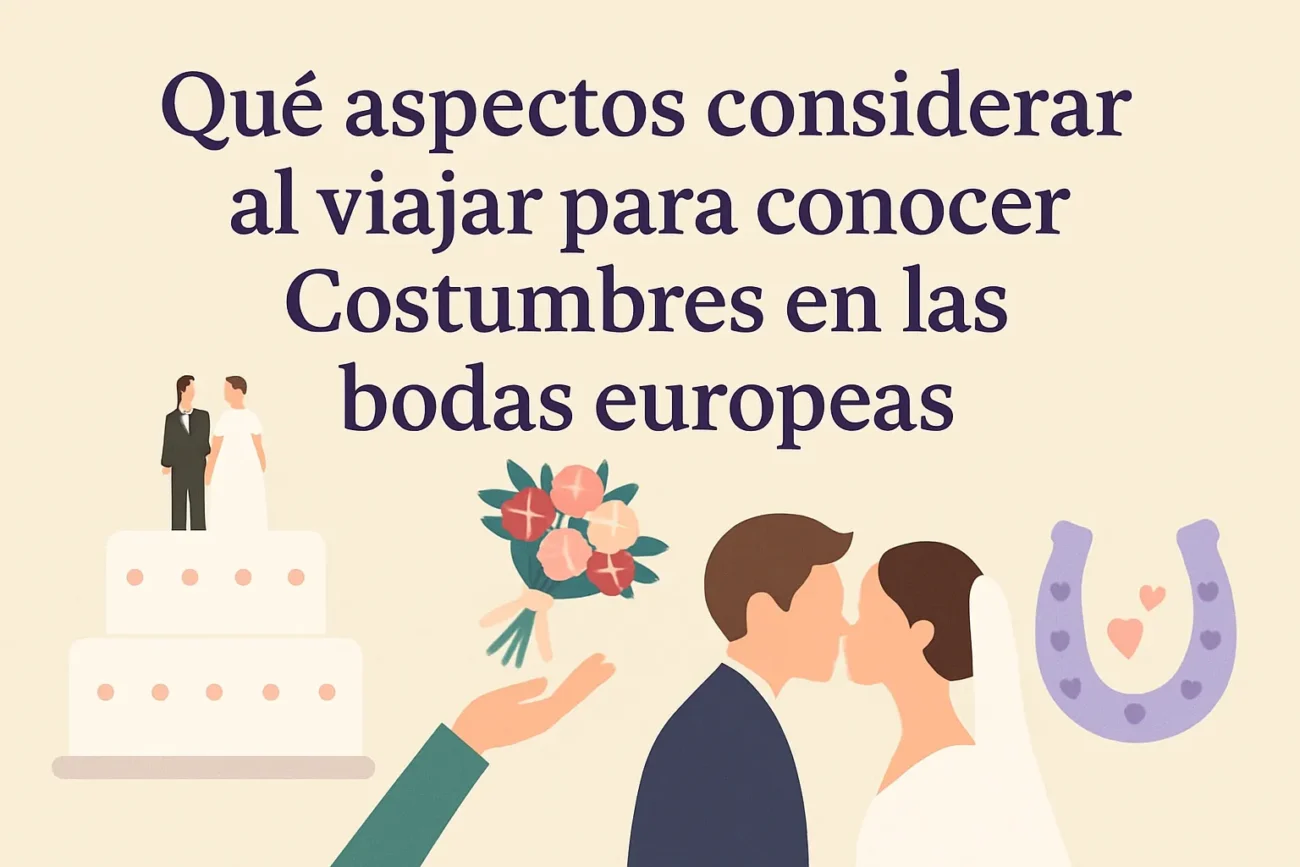 que-aspectos-considerar-al-viajar-para-conocer-Costumbres-en-las-bodas-europeas | ABC24 Noticias qué aspectos considerar al viajar para conocer Costumbres en las bodas europeas