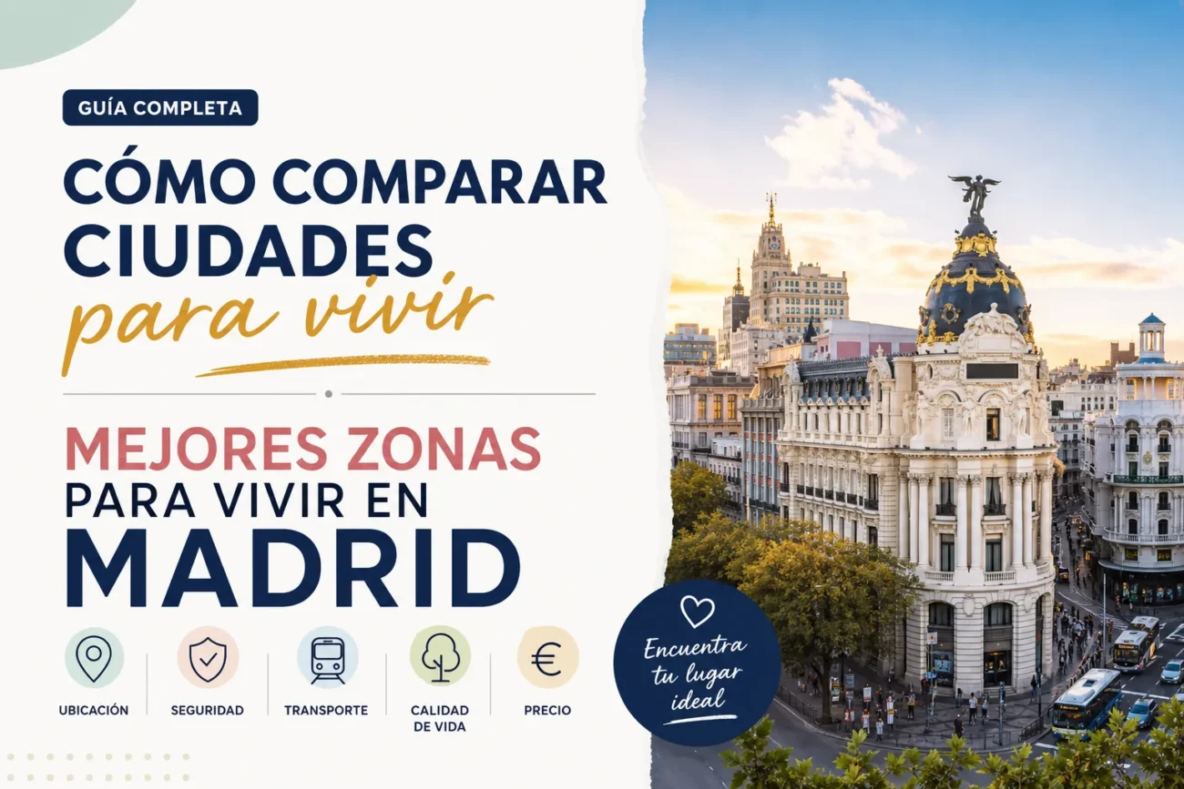 cómo comparar ciudades para vivir en Mejores zonas para vivir en Madrid