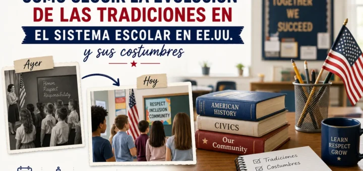 cómo seguir la evolución de las tradiciones en El sistema escolar en EE.UU. y sus costumbres