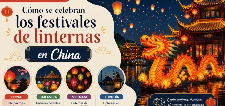 diferencias entre las costumbres de distintos países en Cómo se celebran los festivales de linternas en China