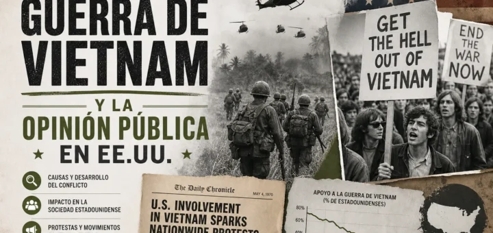 análisis detallado sobre Guerra de Vietnam y la opinión pública en EE.UU.