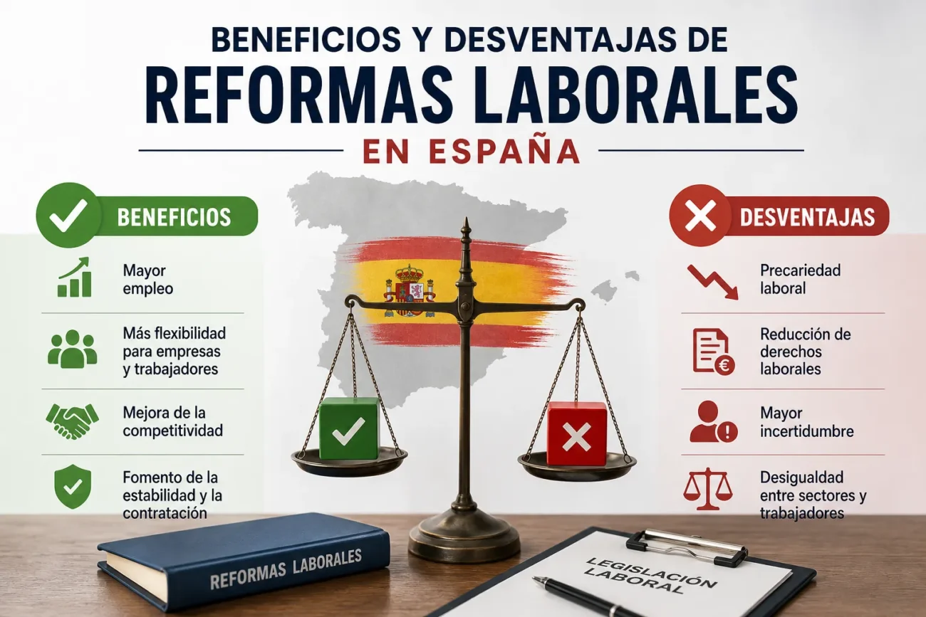 beneficios-y-desventajas-de-Reformas-laborales-en-Espana | ABC24 Noticias beneficios y desventajas de Reformas laborales en España