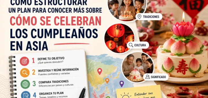 cómo estructurar un plan para conocer más sobre Cómo se celebran los cumpleaños en Asia
