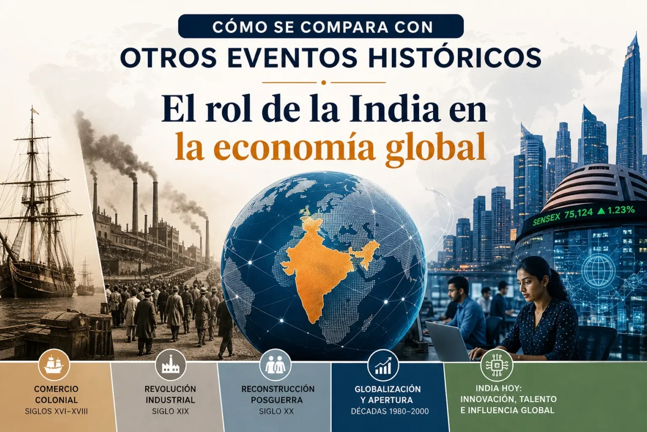 cómo se compara con otros eventos históricos El rol de la India en la economía global
