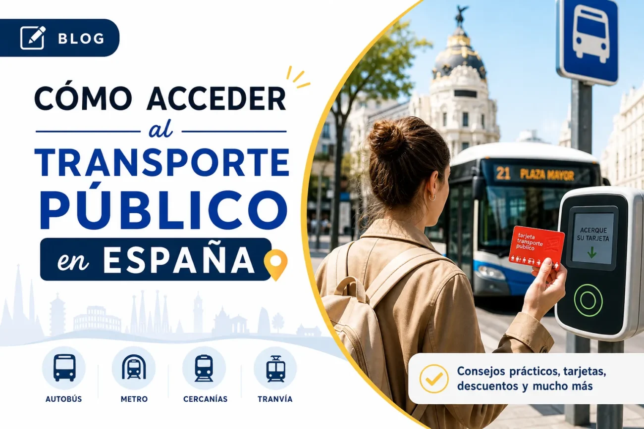cómo acceder al transporte en Transporte público en España