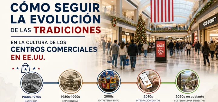 cómo seguir la evolución de las tradiciones en La cultura de los centros comerciales en EE.UU.