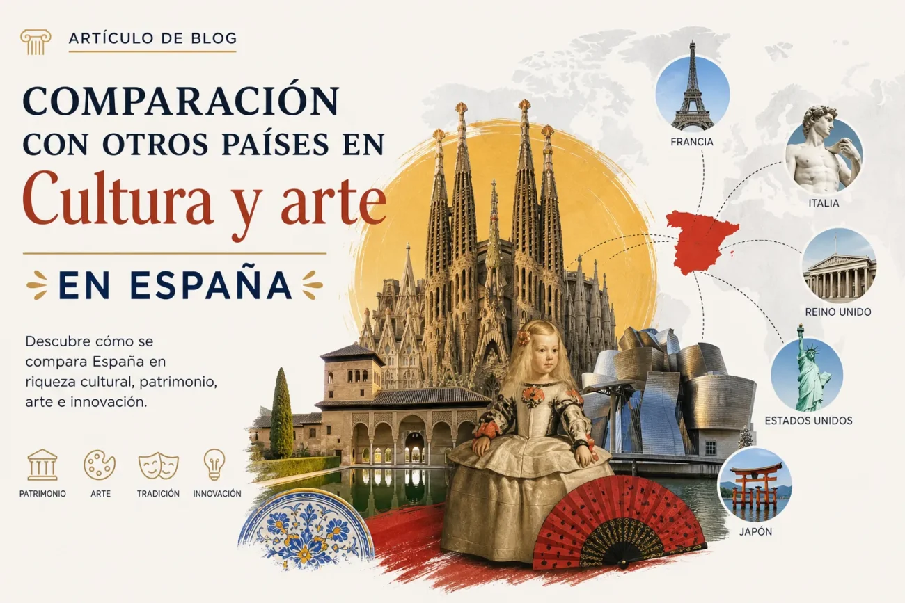 comparacion-con-otros-paises-en-Cultura-y-arte-en-Espana | ABC24 Noticias comparación con otros países en Cultura y arte en España