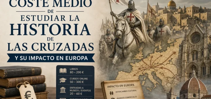 coste medio de estudiar la historia de Las Cruzadas y su impacto en Europa