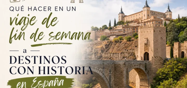 qué hacer en un viaje de fin de semana a Destinos con historia en España